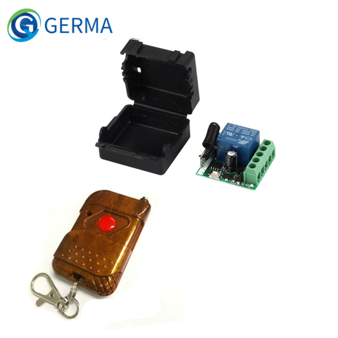 GERMA 433Mhz Universal Wireless RF Remote Control Switch DC 12V 10A 1CH Relay Receiver Module and 433.92 Mhz Remote Controls ► Photo 1/6