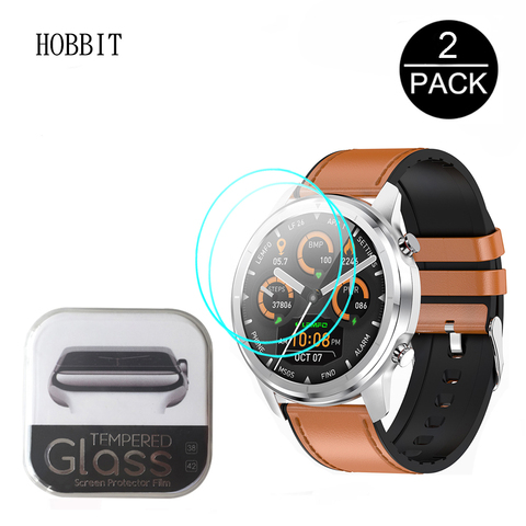 2Pcs 2.5D 9H HD Clear Tempered Glass For LEMFO LF26 1.3 Inch Smart Watch Screen Protector Glass Scratch Resistant Screen Guard ► Photo 1/6