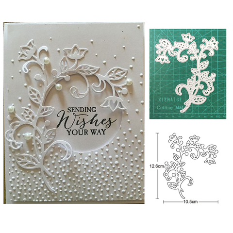 Metal Cutting Dies flower vine leaf Scrapbooking dies Paper Cards Making Embossing Die Cut Knife mould blade punch stencils dies ► Photo 1/4