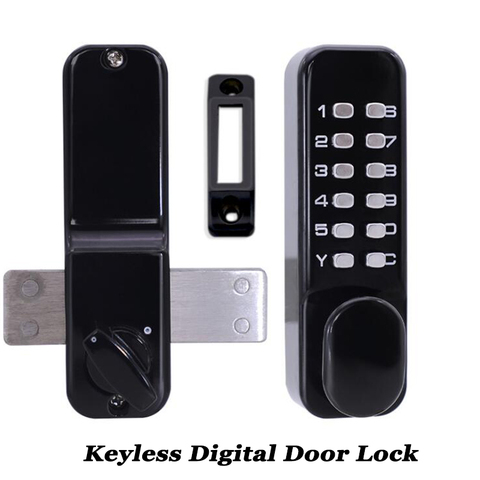 Gate opener Digital Door lock code/password Mechanical Deabolt Keyless/Keyboard Outdoor Garden/Home Yard/Office/Barn Wood Door ► Photo 1/5