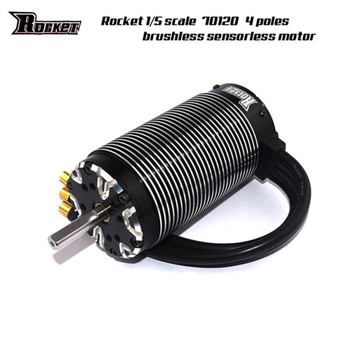 Rocket 70120 680KV 620KV 480KV high-torque Sensorless Brushless Motor for 1/5 Scale RC Monster Off-road Truck Car ► Photo 1/5