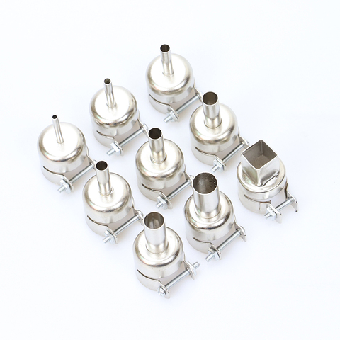 9pcs/lot 850 Nozzle SMD Hot air gun nozzle For saike yihua GORDAK 850 852D 952D 909D 853D 862D+ 852D++ 853AAA ► Photo 1/6