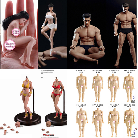 1/12 Scale Male/Female Suntan/Pale Skin Seamless Body Action Figure for Fans Holiday T03A T03B TM01A TM02A T01A T02A ► Photo 1/1