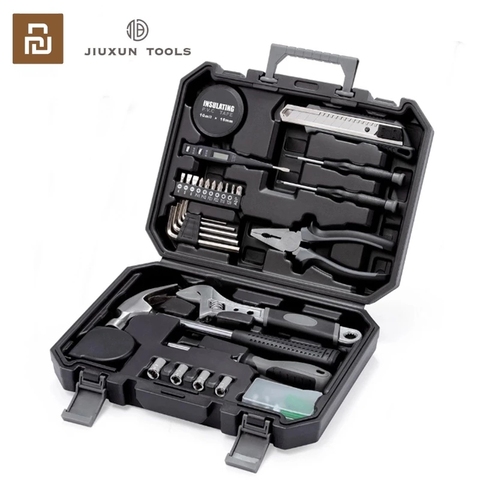 Xiaomi JIUXUN 60Pcs Hand Tool Set General Multifunctional Opening Repair With Screwdriver Wrench Hammer Tape Plier Knife ► Photo 1/6