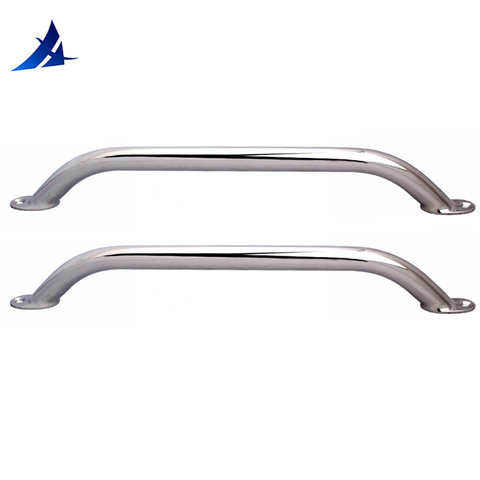 2 Pieces Stainless steel 12'' Boat Polished Boat Marine Grab Handle Handrail  boat accessories marine ► Photo 1/5