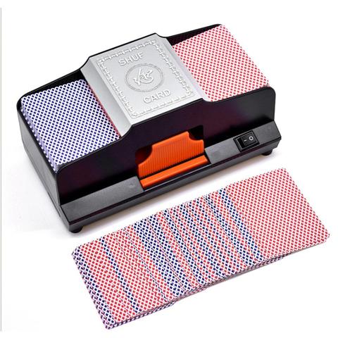 Professional Poker Card Shuffler 1 - 2 Decks High Speed Automatic Plastic Shuffling Machine Playing Card Games Shuffler ► Photo 1/6