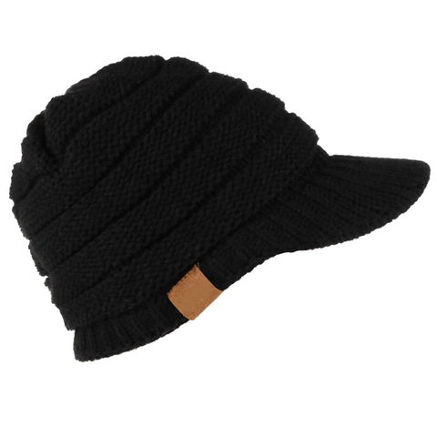 2022 NEW style pure colour Hat  Adult Women Men Winter Crochet Hat Knit  Warm Baseball Cap visor cap high quality Z39 ► Photo 1/6