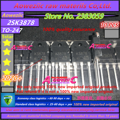 Aoweziic 2022+ 100% new imported original  K3878 2SK3878 TO-247  N-Channel MOS Type Switching Regulator Applications  9A 900V ► Photo 1/2