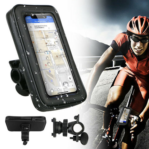 Bicycle Motorcycle Phone Holder telephone Support For Moto Stand Bag For Iphone X 8 Plus SE S9 GPS Bike Holder Waterproof Cover ► Photo 1/6