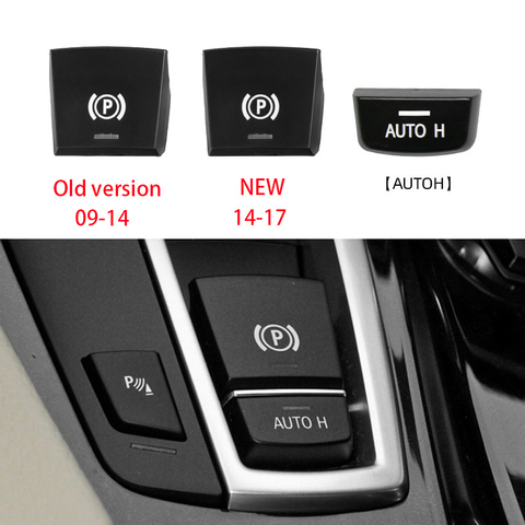 Car Handbrake Parking Brake P Button Switch Cover For BMW 5 7 F01 F02 F07 F10 F11 F18 F30 520 523 730 2009-2017 ► Photo 1/3