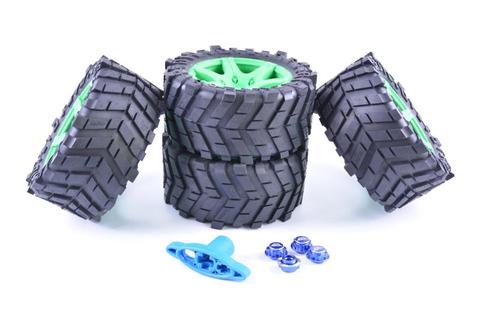 MadMax Wide Wheel Waterproof Wear Resistant Tire with Alloy Nut Adapter for 1/5 TRAXXAS X-MAXX 220X105mm ► Photo 1/3