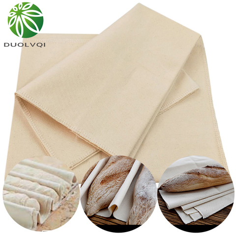 Duolvqi Fermented Linen Cloth Dough Bakers Pans Proving Bread Baguette Flax Cloth Baking Mat Pastry Baking Kitchen Tools ► Photo 1/6