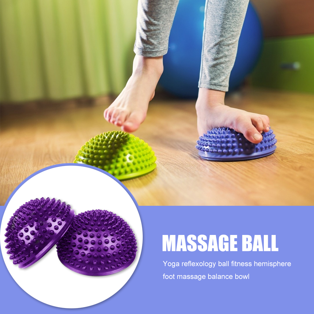 Yoga Half Massage Ball Fitness Balance Exercise Stepping Stones Point Appliance 