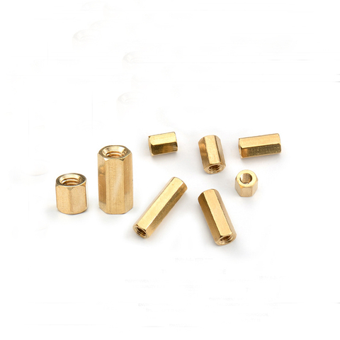 20PCS/LOT M3 Copper Hexagon double pass pillars Female Hexagonal Brass PCB Standoffs Spacers Nuts M3*(5/6/8/10/12/15//18/20)mm ► Photo 1/1