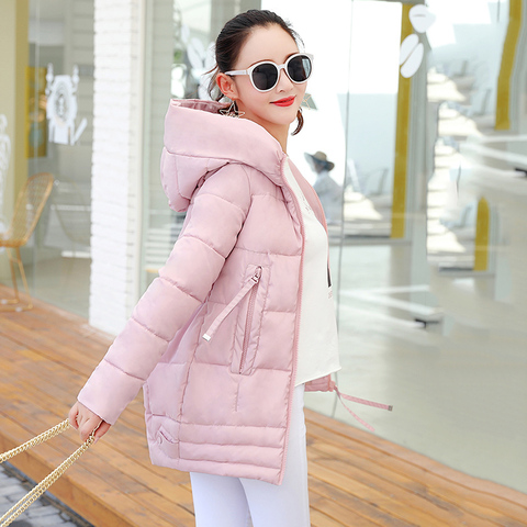Students Cotton-padded Jacket Winter Parkas 2022 New Women Hooded Coat Plus size Thick Warm Top Slim Girl Long Parkas ► Photo 1/6