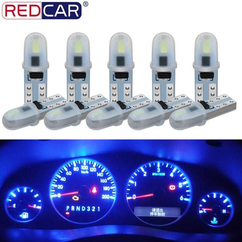 10pcs T5 Led Bulb W3W W1.2W Car Auto Lamp 3014 Chips Wedge Light  Instrument Dashboard Lamp Indicator Signal Bulbs DC 12V 6000K ► Photo 1/6