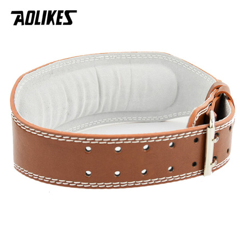 AOLIKES New Wide Weightlifting Belt Bodybuilding Fitness belts Barbell Powerlifting Training waist Protector gym belt for back ► Photo 1/6