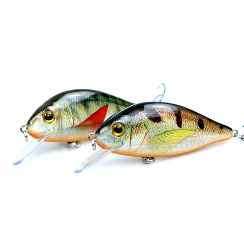 1PCS Floating water Crank Minnow lure 80mm 10g Fishing Lures Hard Bait deep 2m Arificial Bait ► Photo 1/2