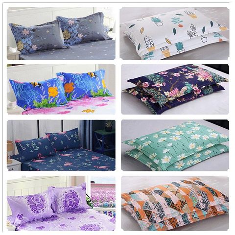 2pcs100% Polyester Reactive printing Pillow Cover 50 * 70cm & 70 * 70cm Multi-Specification Encryption Fabric ► Photo 1/6