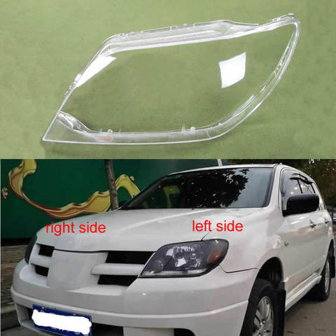 For Mitsubishi Outlander 2004 2005 2006 Headlight Cover Lamp Shade Headlights Shell Lampshade Headlamp Cover Lens Glass ► Photo 1/6