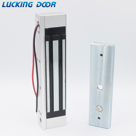 LUCKING DOOR 180KG 350lbs Electric Magnetic Lock DC 12V Single Door Electromagnetic Lock Holding Force Access Control lock ► Photo 1/6