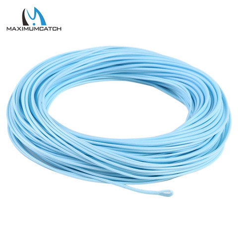 Maximumcatch Saltwater Fly Line 90FT 8wt/9wt/10wt 2 welded Loops Floating Fly Fishing Line Sandy Blue Color ► Photo 1/6