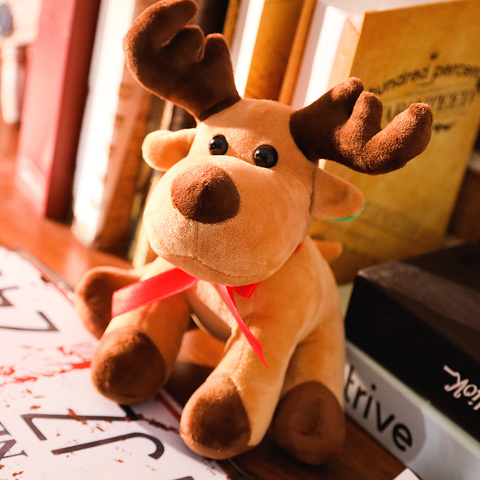 Lovely New 1pc 25cm Cute Christmas Elk Plush Toys Stuffed Soft Deer Gift Doll for Kids Children Xmas Home Decoration Ornaments ► Photo 1/6