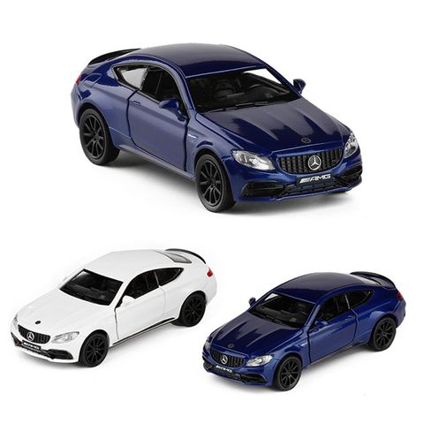 1:36 Alloy AMG C63  Diecast Supercar Model Pull Back 2 Doors Vehicles Car Models Toys For Children Birthday Gifts V181 ► Photo 1/6