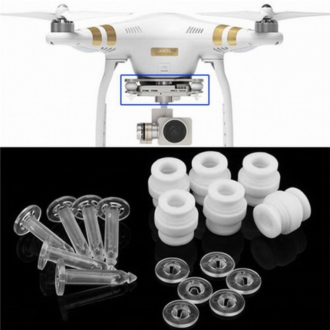 Camera Gimbal Shock Absorption Damping Rubber Balls & Anti-drop Pins Kit for DJI Phantom 3 Standard Professional Advanced ► Photo 1/6