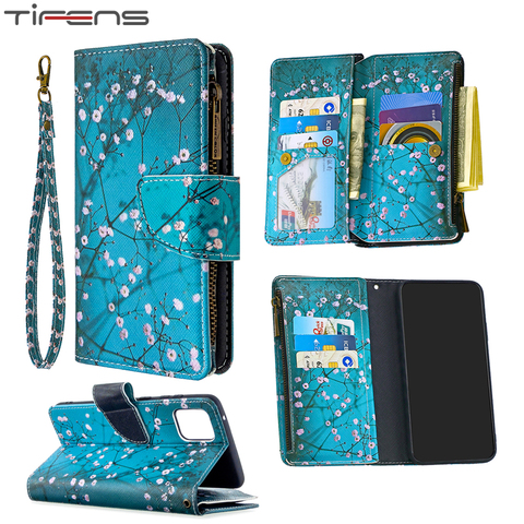 Flip Coque For Samsung Galaxy A42 A51 A71 A01 A21 A31 A81 A91 A50 A70 A10 A20 A30 A40 S Leather Case Zipper Wallet Phone Cover ► Photo 1/6