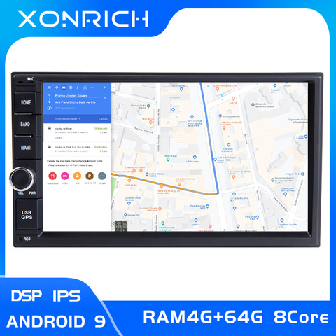 IPS DSP 2 din Android 9 Car Head Unit Radio For Nissan Xtrail Note Qashqai Almera Universal Multimedia AudioGPS NavigationStereo ► Photo 1/6