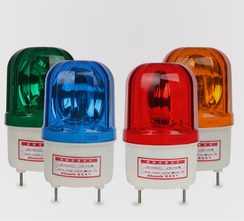 AC 110V 220V 380V Red Yellow Green Blue Warning Light lamp Siren Sound and Rotating Industrial Warning with buzzer LTE-1101J ► Photo 1/4