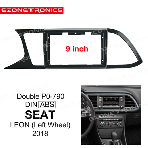 2Din Car DVD only Frame Audio Fitting Adaptor Dash Trim Facia Panel 9inch For SEAT LEON 2022(Left Wheel)Double Din Radio Player ► Photo 1/6