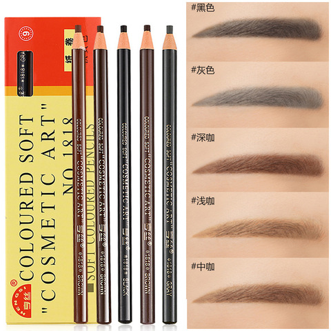 12pcs Available Eyebrow Pencil Shadows Cosmetics for Makeup Tint Waterproof Microblading Pen Eye Brow Natural Beauty ► Photo 1/6