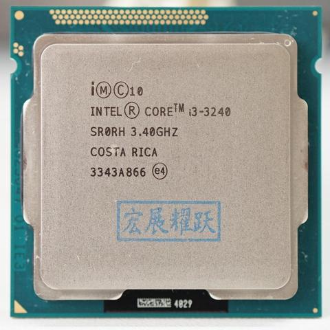 PC computer Intel Core i3-3240 i3 3240  Processor (3M Cache, 3.40 GHz) LGA1155 Desktop CPU ► Photo 1/2