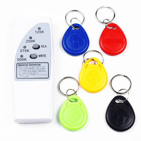 Handheld Rfid Card Reader Writer 125KHz Copier Duplicator ID Tags Programmer With Light Indicator EM4305 T5577 Key Card Keyfob ► Photo 1/6