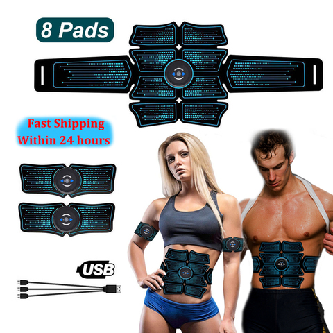 Electrostimulation Muscle Stimulator EMS Abdominal Vibrating Belt ABS Muscular Hip Trainer Massage Home Gym Fitness Equipment ► Photo 1/6