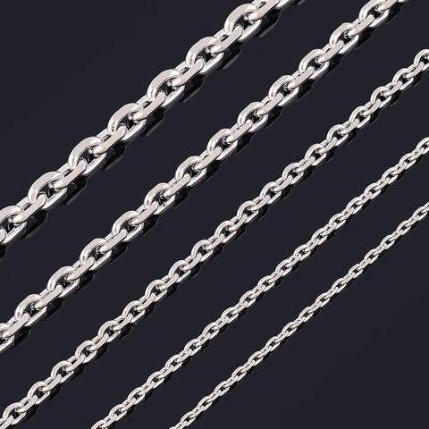 1.5/2/2.4/3/4/5mm Mens and Women Cuban Chain Fashion Silver Tone Stainless  Steel Oval Necklace Top quality Fashion Jewelry - Price history & Review, AliExpress Seller - PAYOT LANEY Official Store