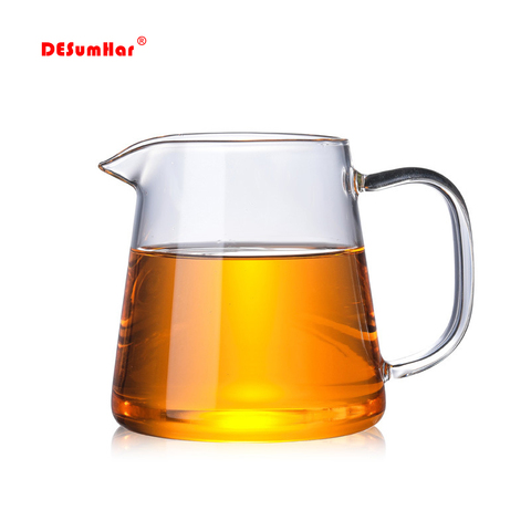 Heat-resisting clear glass tea pot fair cup cha hai,handmade  kung fu tea cups teaset gongdao Points of tea ware with handle ► Photo 1/6