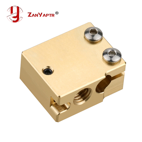 Volcano Heater Brass Block for E3D Volcano Hotend Thermistor Sensor PT100 3D Printer 24x20x12mm ► Photo 1/5