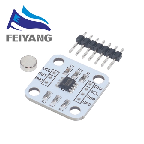 AS5600 magnetic encoder magnetic induction angle measurement sensor module 12bit high precision ► Photo 1/2