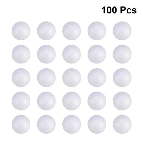 50/100pcs Wedding Decoration Modeling Craft Solid Polystyrene Foam Balls Round Spheres DIY Stuff (Solid 6/5/4/3/2cm) ► Photo 1/6