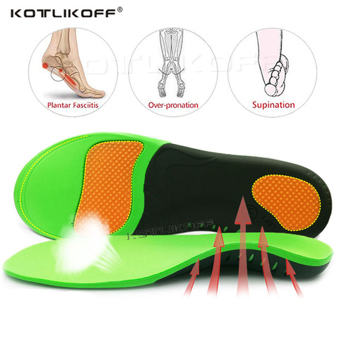 BEST Orthopedic Shoe Sole insoles For Feet Arch Support Flat Feet Inverted valgus Health correction for women men's shoes insert ► Photo 1/6