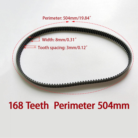 168T Breadmaker Conveyor Belts bread machine belts Bread Maker Parts 168Teeth Perimeter 504mm Kitchen Appliance accessories ► Photo 1/6