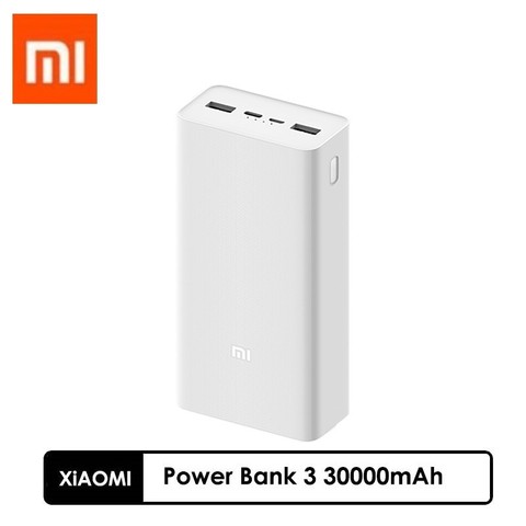 Xiaomi Power Bank 3 30000mAh Quick Charge Version USB-C 18W Max Output 24W Max input 111Wh 3.7V 5V/3A 9V/2,6A Smart Fast Charge ► Photo 1/1
