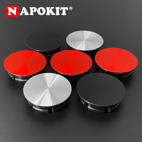 4pcs/lot 50mm With Aluminum Emblem Car Wheel Center Hub Cap For Abarth Scorpion Fiat Auto Rim Hub Cap Dust-proof Cover ► Photo 1/6