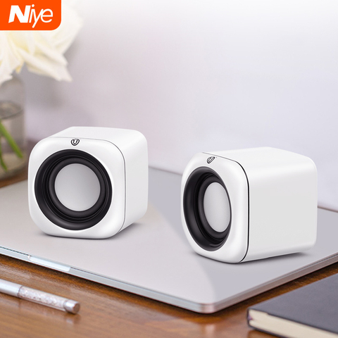 Computer Speaker Mini USB Protable Speakers 4D Stereo Bass Sound Subwoofer Music Player for PC Laptop Multimedia Loudspeaker ► Photo 1/6