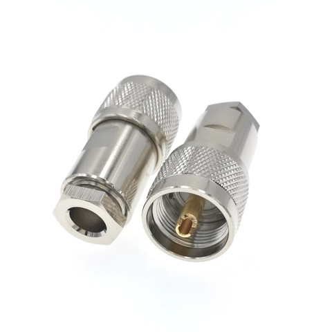 UHF PL259 PL-259 Male PLUG Clamp RG5 LMR300 RG212 5D-FB Ecoflex 7 RF Connector ► Photo 1/5