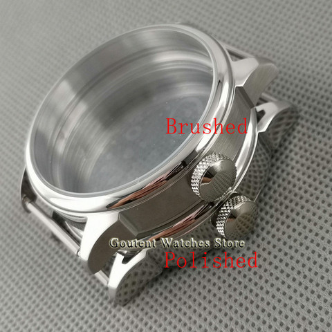 42mm polished/brushed Watch Case suitable for 6497/6498 Seagull ST36 Mechanical Watch Shell ► Photo 1/6