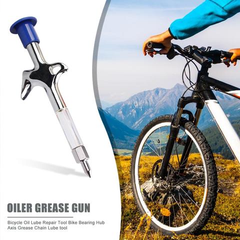 Durable Bicycle Grease Gun Delicate Texture Aluminum Bicycle Grease Gun Mountain MTB Bike Repair Tools Service Accessories ► Photo 1/6